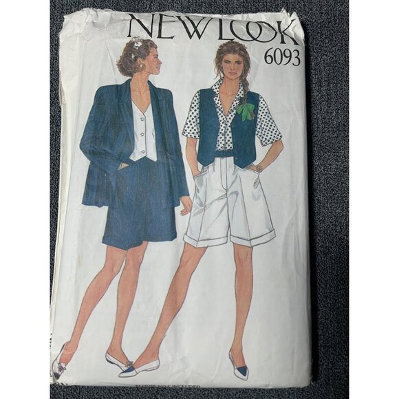 New Look Misses Shorts Jacket Vest Sewing Pattern sz 8-18 4159 - uncut - Picture 3 of 3